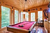 Billiards tablein this 2 bedroom cabin near Pigeon Forge